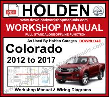 Holden Colorado Service Repair Workshop Manual Download